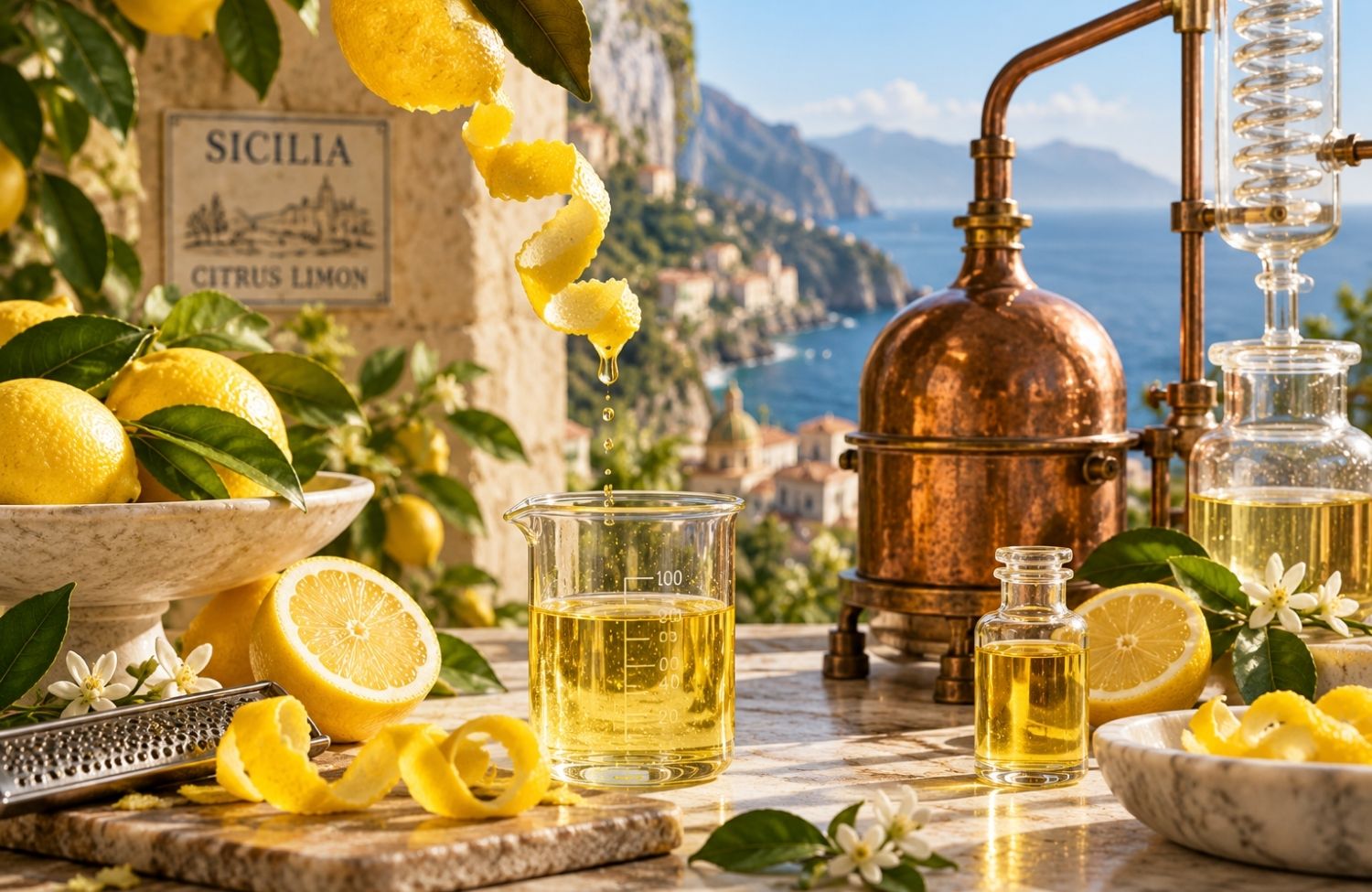 Tinh dầu Chanh Sicilian được tạo ra như thế nào?