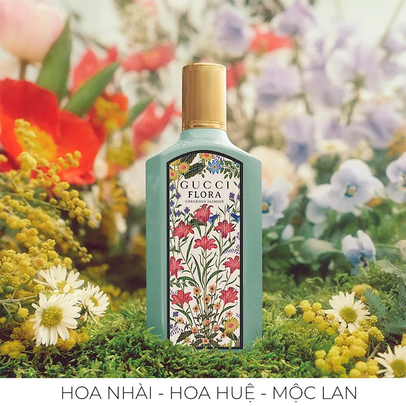 Nước hoa nữ Gucci Flora Gorgeous Jasmine hương hoa nhài